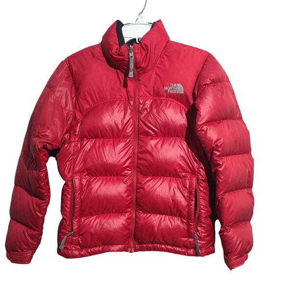 The North Face Women's Red Vintage 1996 Nuptse 700 Puffer Jacket Size S - Picture 1 of 7